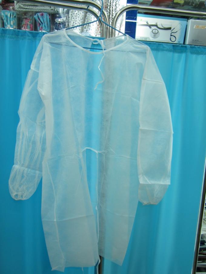 Abito chirurgico eliminabile biodegradabile, indumenti medici eliminabili repellenti liquidi
