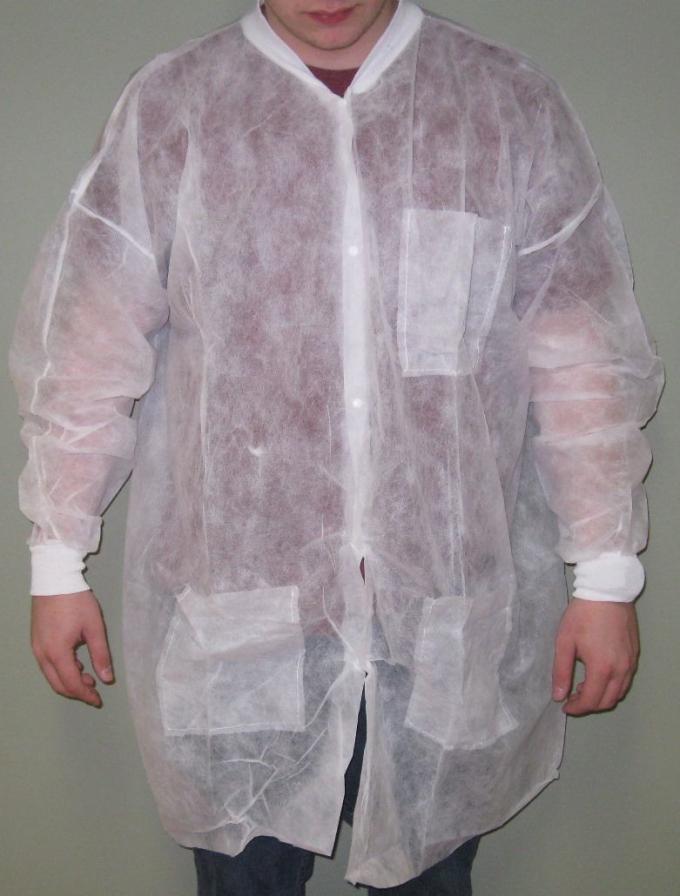 Il laboratorio eliminabile non tessuto lungo della manica ricopre la cosa repellente fluida per i bambini