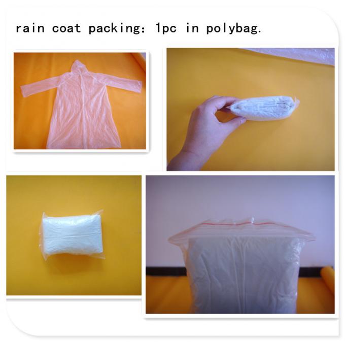 Cappotto di pioggia di plastica industriale eliminabile 2017 per l'uomo