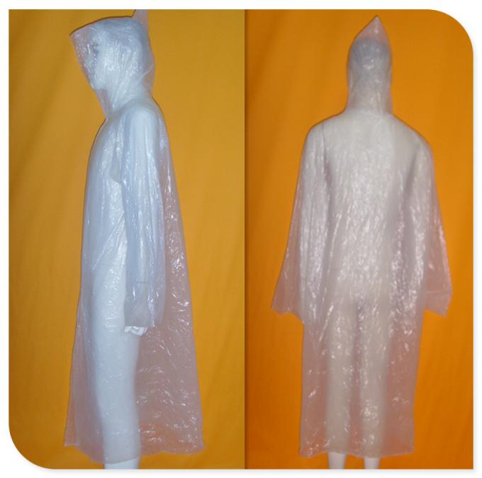 Cappotto di pioggia di plastica industriale eliminabile 2017 per l'uomo