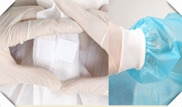 Abiti chirurgici eliminabili di plastica sterili medici dell'abito chirurgico di verde di isolamento dell'abito chirurgico dei vestiti da lavoro del prodotto