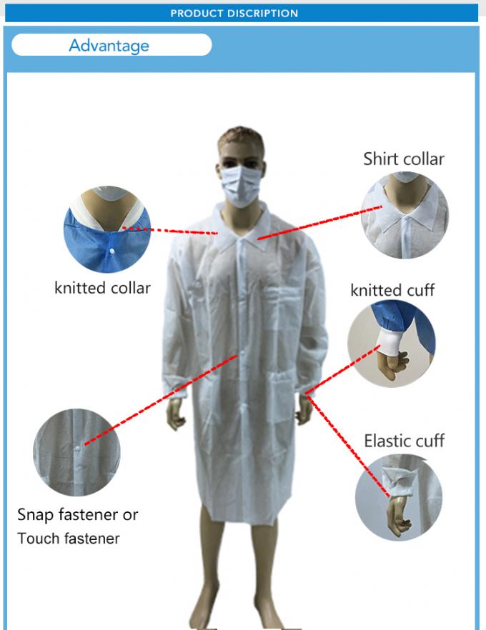 Cappotto non tessuto eliminabile del laboratorio con buona qualitÃ 