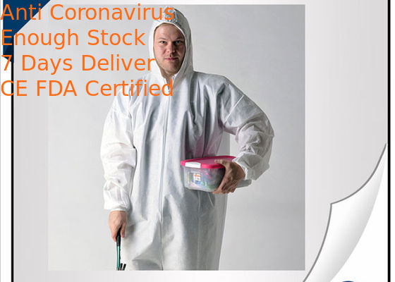 25G PP Disposable Protective Coverall With Reinforced Sleeves And Chest