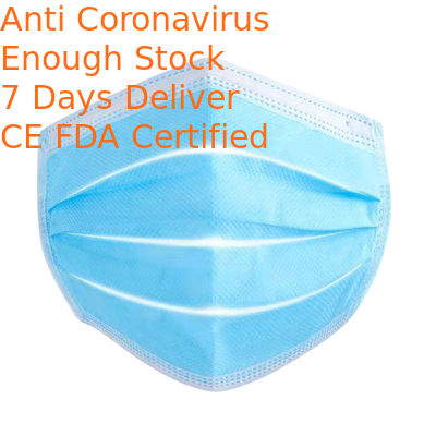 Hypoallergenic Face Mask Surgical Disposable 3 Ply Non Irritating Economic