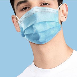 Porcellana Anti virus maschera di protezione chirurgica di 3 pieghe, maschera eliminabile del naso per l&#039;officina senza polvere società
