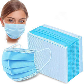 Maschera di protezione eliminabile di anti influenza 3 strati del materiale non tessuto dei pp per pulizia della Camera