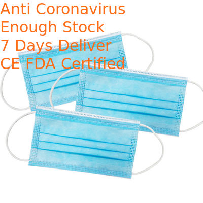 25 Grams Disposable Face Mask High Filtration Capacity Anti Dust  No Pressure To Ears