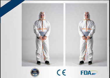Porcellana Resistente fluido del vestito eliminabile libero della tuta del lattice per la clinica/laboratorio medico fabbrica