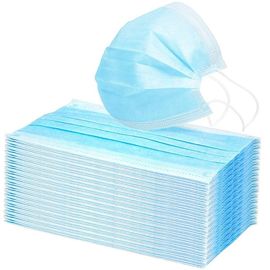 Porcellana Pesi eliminabile 25 + 25 della maschera di protezione di colore blu + protezione delle vie respiratorie 25gsm fabbrica