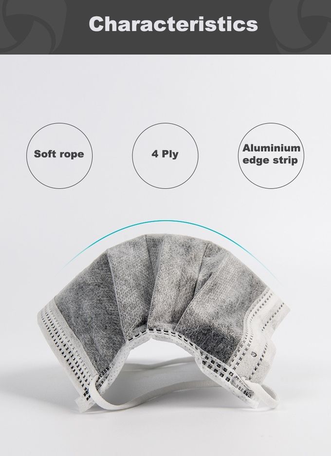 Respiratore leggero del filtro a carbone, maschera di polvere del filtro a carbone monouso